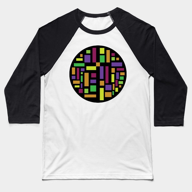 Stained Glass Window Baseball T-Shirt by Bellewood222